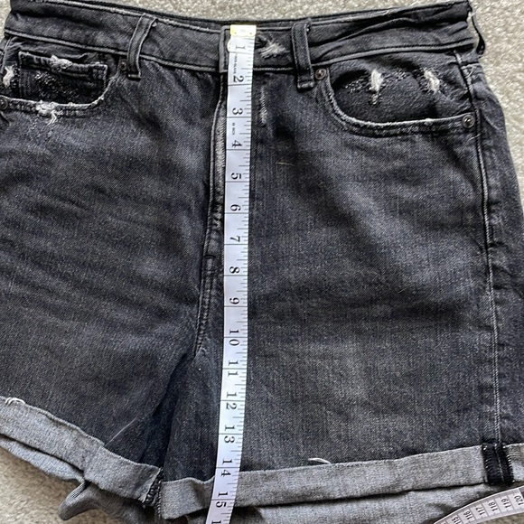 American Eagle black denim shorts - Picture 7 of 9